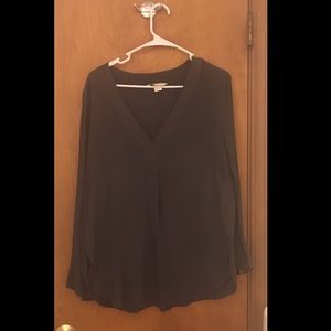 Gray tunic with side slits